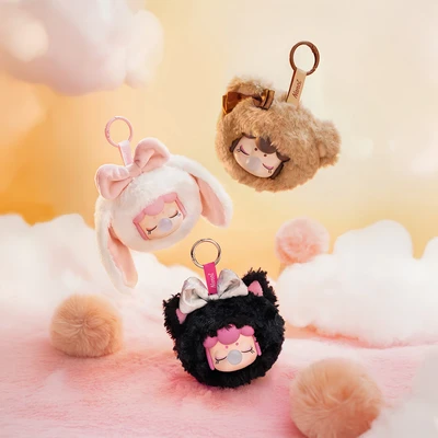 Gambar Rolife Nanci Animal Gantungan Kunci Boneka Rabbit - Putih/pink