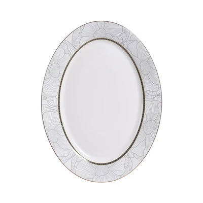 Gambar Selma Shailene Piring Saji Kaca 30.4 cm - Putih
