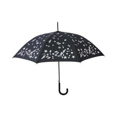 Gambar Passport Payung Stick UV Protection Auto Open Changing Color 102 cm - Hitam