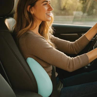 Gambar Otto Klasse Bantal Punggung Kursi Mobil Memory Foam - Hijau Teal