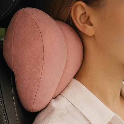 Gambar Otto Klasse Bantal Leher Kursi Mobil Memory Foam - Pink