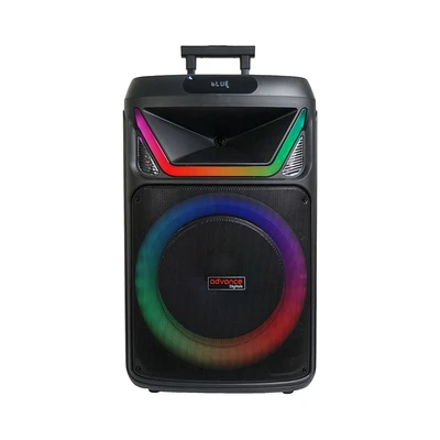 Gambar Advance Digitals Speaker Bluetooth Portable Dengan 2 Microphone K1512L - Hitam