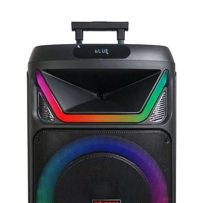 Gambar Advance Digitals Speaker Bluetooth Portable Dengan 2 Microphone K1512L - Hitam