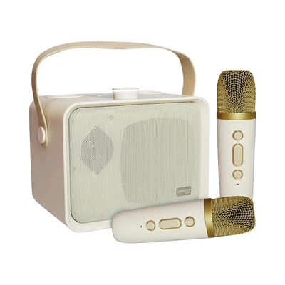 Gambar Advance Digitals Speaker Bluetooth Portable Dengan 2 Microphone V13 - Krem