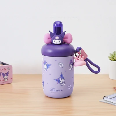 Gambar Sanrio Kuromi Botol Vacuum Flask Stainless Steel 316 560 ml - Ungu