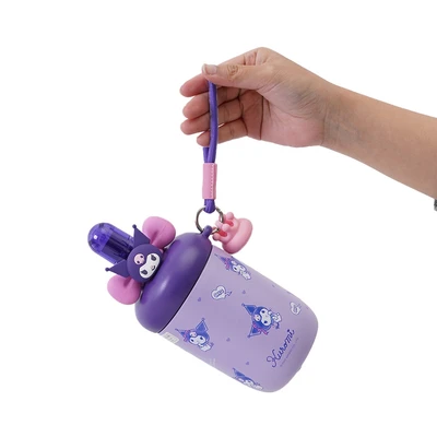 Gambar Sanrio Kuromi Botol Vacuum Flask Stainless Steel 316 560 ml - Ungu