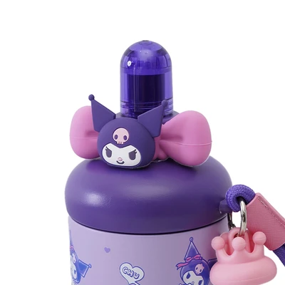 Gambar Sanrio Kuromi Botol Vacuum Flask Stainless Steel 316 560 ml - Ungu