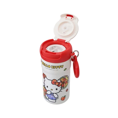 Gambar Sanrio Hello Kitty Botol Vacuum Flask Stainless Steel 316 Dengan Strap - Merah