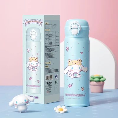 Gambar Sanrio Cinnamoroll Botol Vacuum Flask Stainless Steel 316 500 ml - Biru