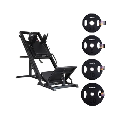 Gambar Kinetic Smart Set Alat Gym Squat/Leg Press 95 kg - Hitam