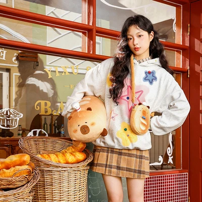 Gambar Tuntunzai Bakery Tas Selempang Fun Baguette - Cokelat