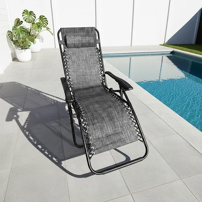 Gambar Soleil Kursi Recliner Lipat - Hitam