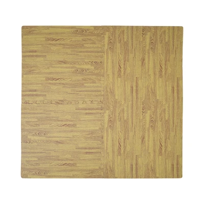 Gambar Forhom Karpet Puzzle EVA Foam 60x60 cm Set 4 Pcs - Cokelat Oak