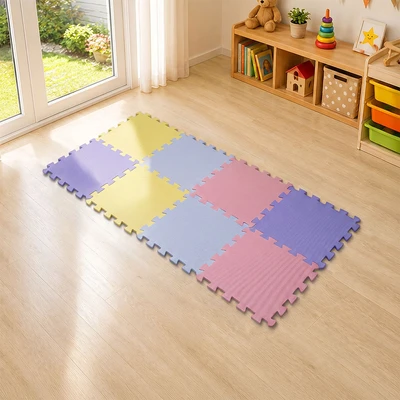 Gambar Forhom Karpet Puzzle EVA Foam 32x32 cm Set 8 Pcs - Mix