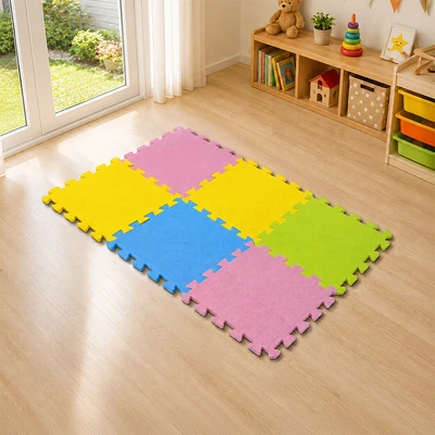 Gambar Forhom Karpet Puzzle EVA Foam 32x32 cm Set 8 pcs V1 - Mix