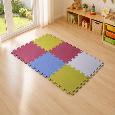 Gambar Forhom Karpet Puzzle EVA Foam 32x32 cm Set 8 pcs V2 - Mix
