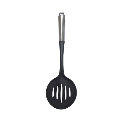 Gambar Cooking Color Tanta Sendok Saring 36 cm - Hitam/Silver