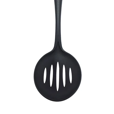 Gambar Cooking Color Tanta Sendok Saring 36 cm - Hitam/Silver