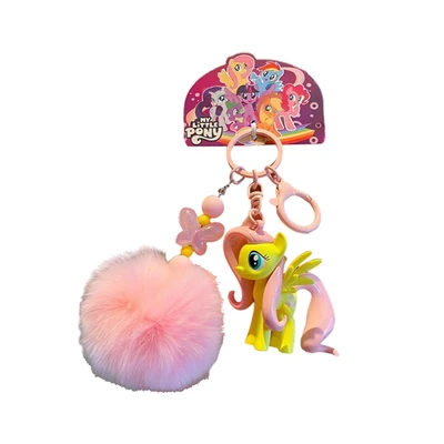 Gambar My Little Pony Gantungan Kunci Fluttershy Furyball - Pink/kuning