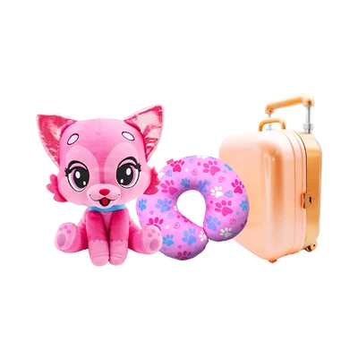 Gambar Team Toys Set Lovable Luggables Rosie Jetset - Pink