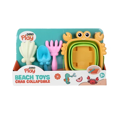 Gambar Paso Mainan Pasir Pantai Crab Collapsible Set 4 Pcs - Mix