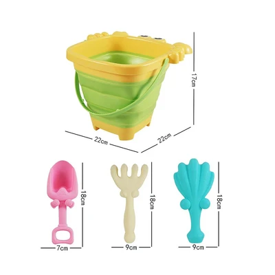 Gambar Paso Mainan Pasir Pantai Crab Collapsible Set 4 Pcs - Mix
