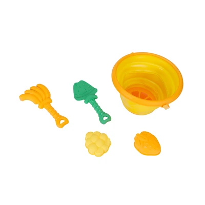 Gambar Paso Mainan Pasir Pantai Orange Collapsible Set 4 Pcs - Mix