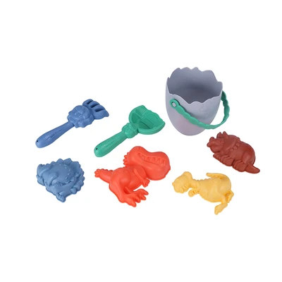 Gambar Paso Mainan Pasir Pantai Dino Egg Set 7 Pcs Random