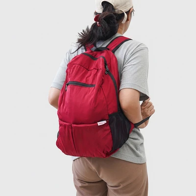 Gambar Travel Sentry Tas Ransel Lipat - Merah