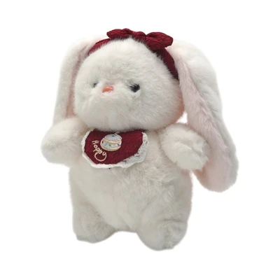 Gambar Hugs To You Boneka Plush Rabbit Ribbon - Putih