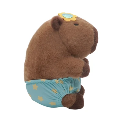 Gambar Hugs To You Boneka Plush Swimming Capybara - Cokelat