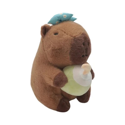 Gambar Hugs To You Boneka Plush Coconut Capybara - Cokelat