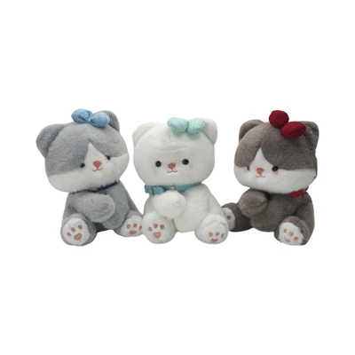 Gambar Hugs To You Boneka Plush Cat Ribbon Random
