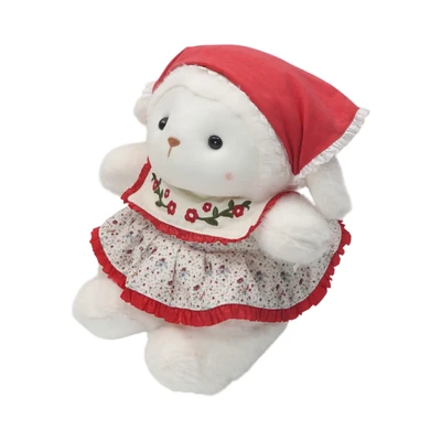 Gambar Hugs To You Boneka Plush Ambryl Lamb Floral - Putih/merah