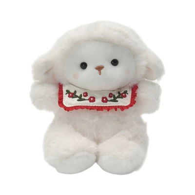 Gambar Hugs To You Boneka Plush Baby Lamb Bib - Putih