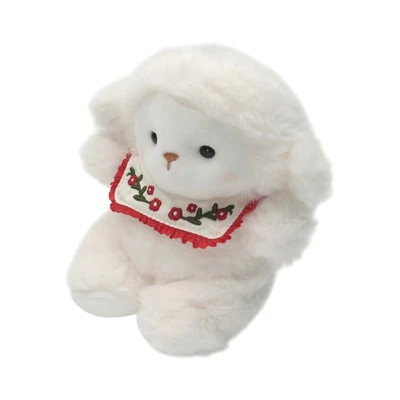 Gambar Hugs To You Boneka Plush Baby Lamb Bib - Putih