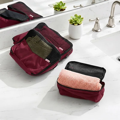Gambar Travel Sentry Tas Organizer Cube Set 3 Pcs - Merah
