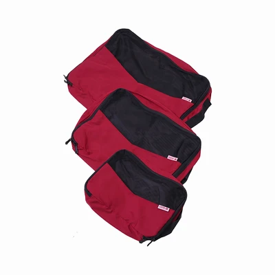 Gambar Travel Sentry Tas Organizer Cube Set 3 Pcs - Merah