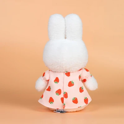 Gambar Hugs To You Vipo Boneka Miffy Dengan Strawberry Dress 25 Cm - Putih/pink