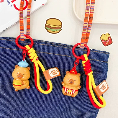 Gambar Kiddy Fun Gantungan Kunci Handrope Pet Burger Random