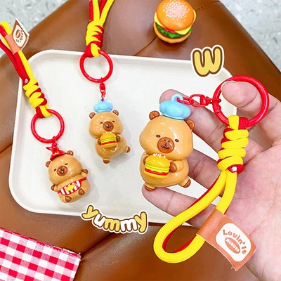 Gambar Kiddy Fun Gantungan Kunci Handrope Pet Burger Random