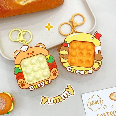 Gambar Kiddy Fun Gantungan Kunci Eat Burger Pinch Random