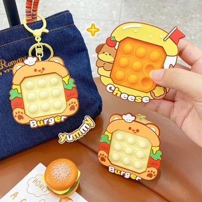 Gambar Kiddy Fun Gantungan Kunci Eat Burger Pinch Random