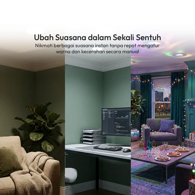 Gambar Krisbow Sync Smart Lampu Downlight LED RGBCW 8 Watt 4 Inch - Putih