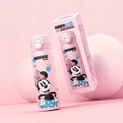 Gambar Disney Botol Vacuum Flask Stainless Steel 316 Minnie Mouse 500 ml - Pink
