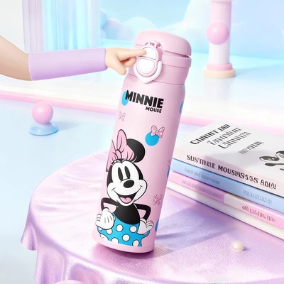 Gambar Disney Botol Vacuum Flask Stainless Steel 316 Minnie Mouse 500 ml - Pink