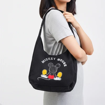 Gambar Disney Tote Bag Mickey Mouse From Back - Hitam