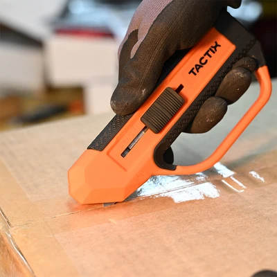 Gambar Tactix Pisau Scraper Utility 2in1 - Oranye