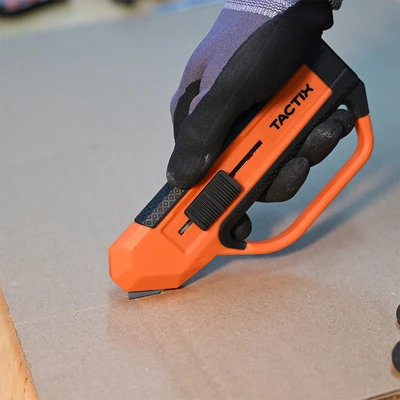 Gambar Tactix Pisau Scraper Utility 2in1 - Oranye