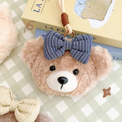 Gambar Kiddy Fun Gantungan Kunci Pouch Plush Biscuit Bear Random
